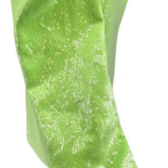 Bronx and Banco Zizi Neon Green Sequin Embellished Blazer Size XS 2 - Picture 15 of 16